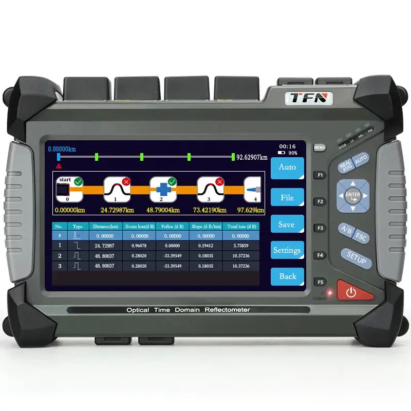 جهاز اختبار الألياف الضوئية TFN F7 OTDR SM/MM/PON