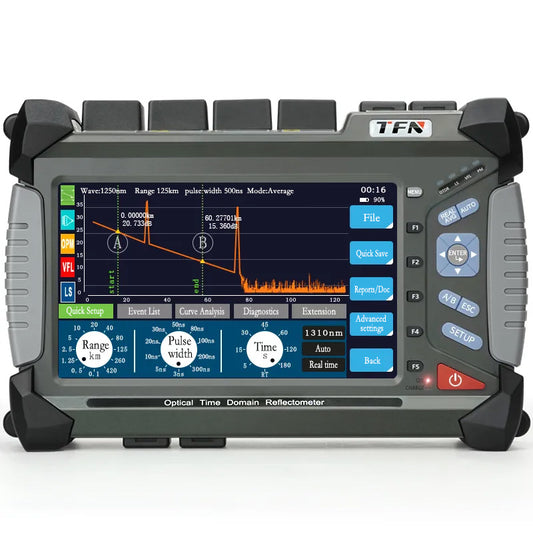 TFN F7 OTDR Tester SM/MM/PON Fiber Testing