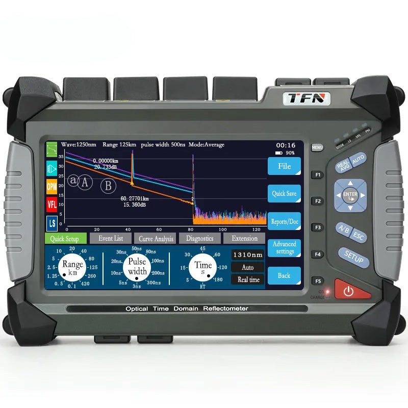 TFN F7 OTDR Tester SM/MM/PON Fiber Testing